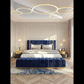 Trueliving  design Light masterbed Laminated Finish & PU Finish 6Ft *6Ft *1Ft